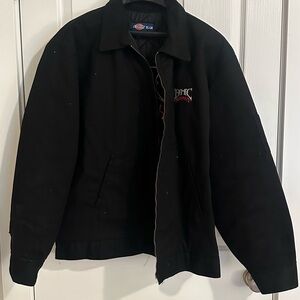 Dickies Black Bomber Jacket for Men with BMC Choppers embroidered/ *ROAD RASH*